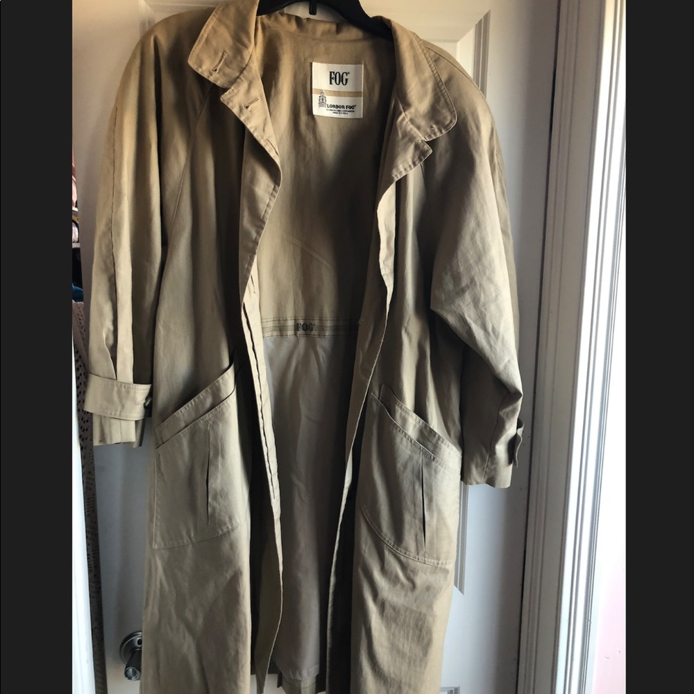 good condition, london fog trench coat.